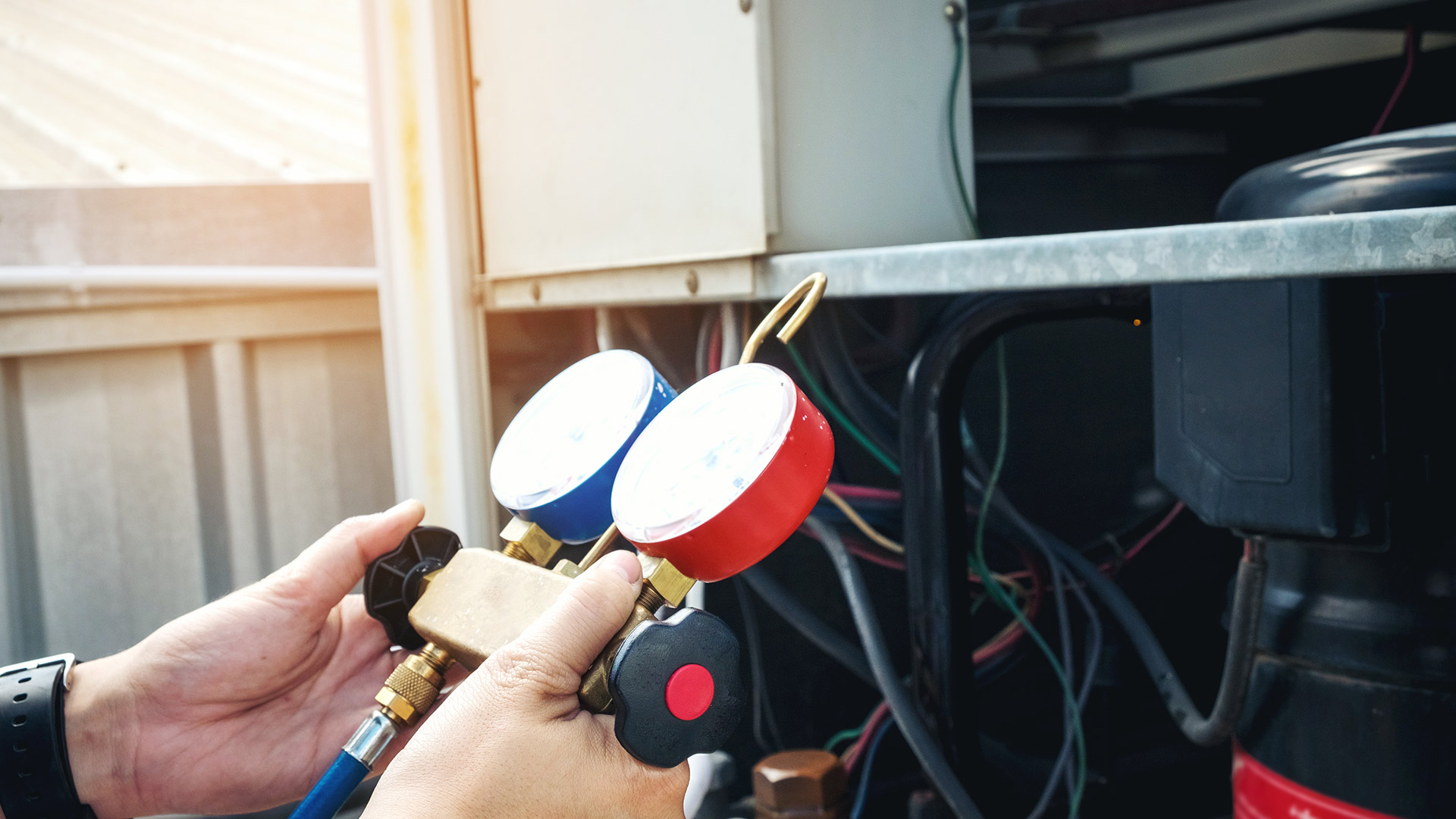 person doing hvac maintenance vienna va